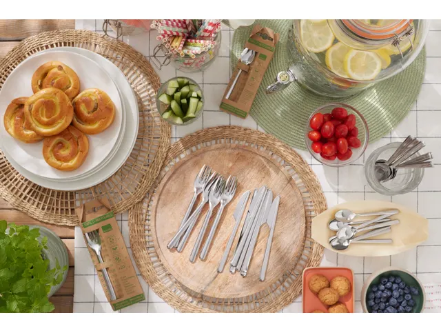 Leaves lepel uit inox, set van 20 stuks