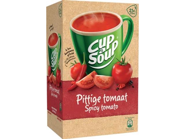 Cup-a-Soup spicy tomato, pak van 21 zakjes | SoepOpHetWerk.nl