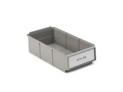 stellingbak,HxBxD 85x160x300mm,PP,grijs
