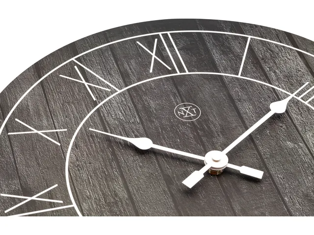 Horloge murale NeXtime 'Paul' Ø40cm bois marron foncé