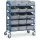 Eurobakkenwagens 1398 300kg 1250x610mm 15 Eurobakken Ral5007