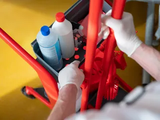 Vikan HyGo Mobile Cleaning Station Rood - 4