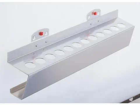 gereedschaphouder v. MK-2,v. perfoplaat,HxB 85x395mm,Ø 17mm,RAL7016