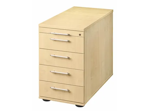 stationaire ladeblokken,HxBxD 720-760x428x800mm,4lade(n),mat.-lade