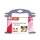 Rood/wit Veiligheidslint 100 Meter Met Dispenser