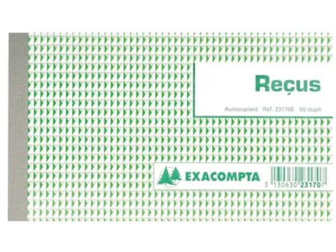 Exacompta Ontvangsten 10,5x18 Cm Franstalig Dupli