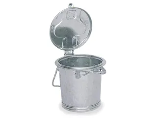 Vuilnisbak Staal 25 liter Ø Boven/Onder 400/305mm H400mm Beugelgreep - 1