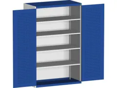 kast met sleufplaat,HxBxD 2000x1300x525mm,4xStalen bodem