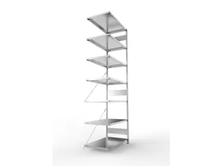 systeemstelling,aanbouwveld,CLIP,HxBxD 3000x1006x636mm,vakl. 150kg - 5