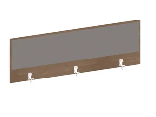 baliepaneel,v. bureau,aanbouw achter,B 1400mm,NT-cherry,BN8078-grijs - 1