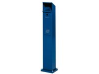 Combi-asbakstaander vierkant staalplaat 2/5 liter 1150x180x150mm Blauw