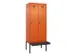 locker met bank,voor scheiding van kleding,HxBxD 2120x800x815mm,2vak