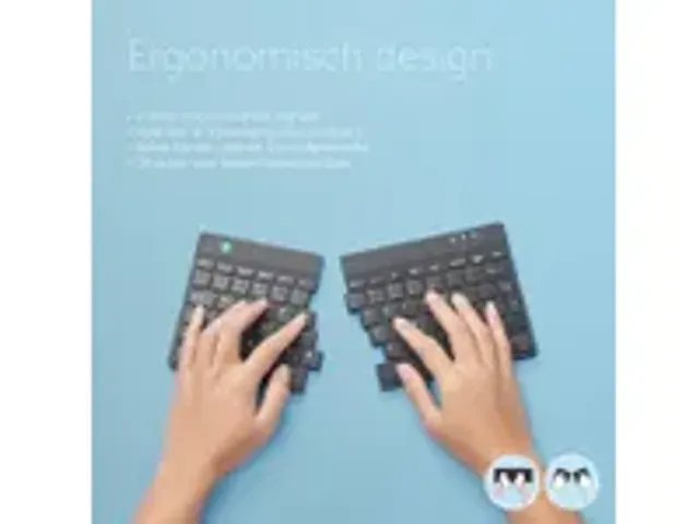 OUTLET Split Break V2 ergonomisch toetsenbord Qwerty US Zwart bedraad