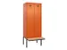 locker met bank,voor scheiding van kleding,HxBxD 2120x800x815mm,2vak
