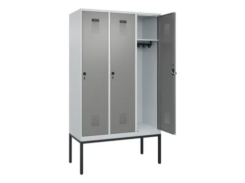 locker,HxBxD 2120x1200x500mm,3vak,vak B 400mm,draaigrendel
