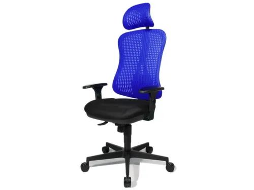 Topstar Bureaustoel HEAD POINT SY Netbekleding In Blauw