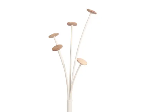 Festival kapstok 5 haken 187 cm wit met parapluhouder