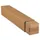 Verzendkoker Vierkant Telescoop 120x120x750/1450mm Bruin Bodem