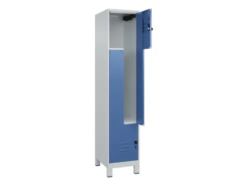 Z-garderobekast,HxBxD 1950x400x500mm,vak B 200/400mm,draaigrendel