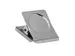 Papierklem MAUL magnetisch vierkant 40mm capaciteit 25mm zilver