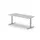 Elektrisch ihv bureau,HxBxD 650-1310x1800x800mm,blad lichtgrijs