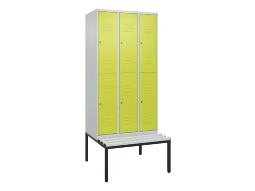 Dubbeldekse dekenkist,HxBxD 2120x900x815mm,3x2vak.,vak B 300mm