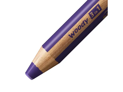Kleurpotloden STABILO 880 woody 3 in 1 multitalent violet