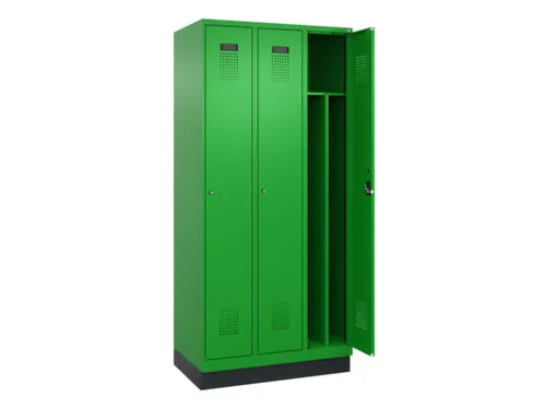 locker voor scheiding van kleding,HxBxD 1950x900x500mm,3vak