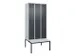 locker voor scheiding van kleding,HxBxD 2120x900x815mm,3vak