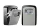 Sleutelkluis met combinatieslot 11.9 x 8.5 x 3.6cm Zwart Grijs