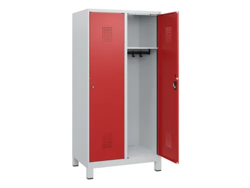 schoollocker,HxBxD 1630x800x500mm,2vak,vak B 400mm,cil.-slot,voeten