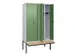 locker voor scheiding van kleding,HxBxD 2120x1200x815mm,4vak