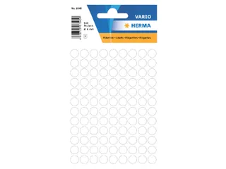HERMA 1840 Multipurpose etiketten Rond 8mm Wit 540 stuks - 1