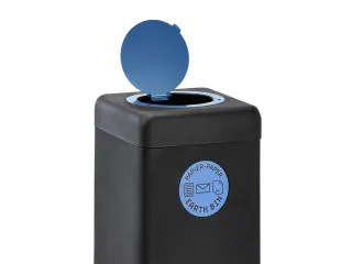 Afvalbak 90 liter, EarthBin zwart blauw - 3