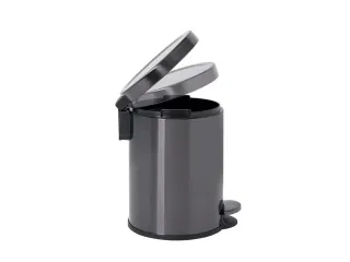 Ronde Step-On Pedaalemmer 6 liter Metallic grafiet - 5