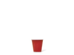 Beker porselein Les Artistes Paris 180ml met siliconen grip Rood