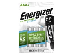 Batterij oplaadbaar Energizer 4x AAA 800mAh