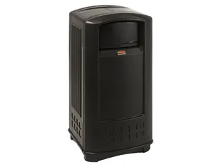 Buitenafvalbak Rubbermaid Landmark Container Junior 133 liter Zwart - 1