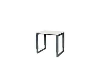 Domino Plus Bureau Hoogte Verstelbaar 800x600mm Grijs Zwart O-Poot - 1
