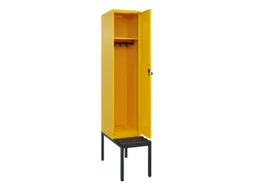 locker met bank,HxBxD 2120x400x815mm,1vak,vak B 400mm,draaigrendel