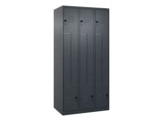 Z-garderobekast,HxBxD 1850x900x500mm,vak B 150/300mm,draaigrendel - 1