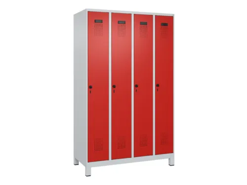 locker voor scheiding van kleding,HxBxD 1950x1200x500mm,4vak