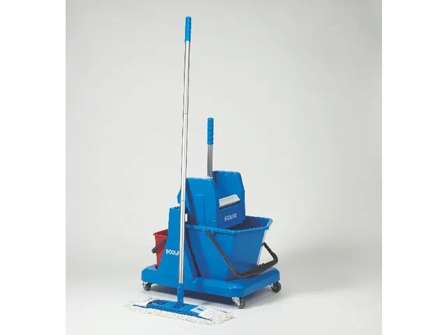 Ecolab Rolemmer Perfekt Mono Mopsysteem met pers Blauw/rood