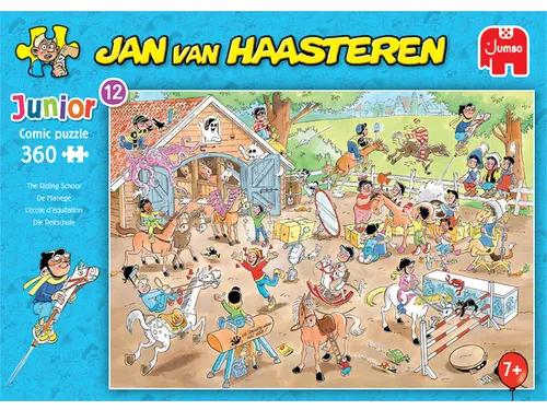Puzzel Jan van Haasteren Junior 12 The Riding School 360 stukjes