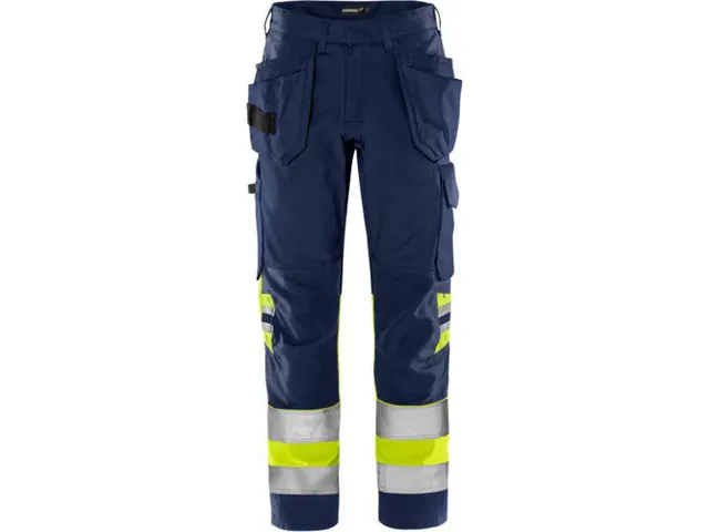 Fristads 2640 broek voor P/COT, geel/ marineblauw, maat D100, per stuk