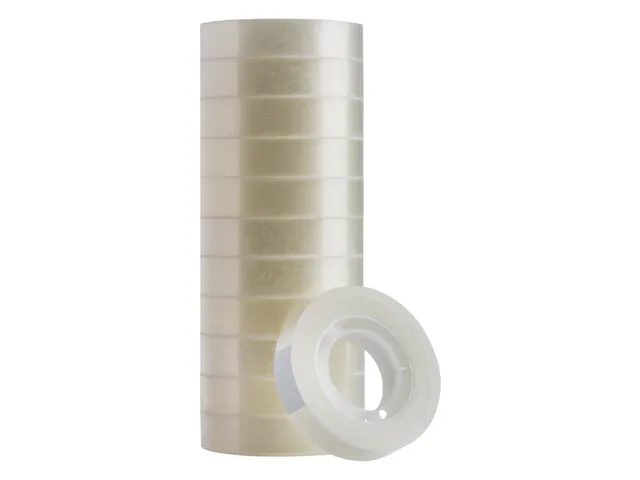 Plakband Quantore 12mmx33m transparant