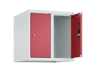 opzetkast,v. locker,2vak.,vak B 250mm,HxBxD 500x500x500mm,vleugeldeur - 2