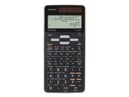 Calculator Sharp ELW506TGY zwart-grijs wetenschappelijk write view