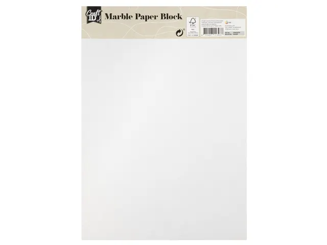 Hobbykarton CraftID A4 175gr marmer 16 vel
