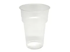 Beker transparant 250ml PP bier 50 stuks Voordeelbundel